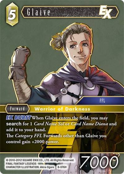Glaive EX 8-076H Opus VIII Final Fantasy card