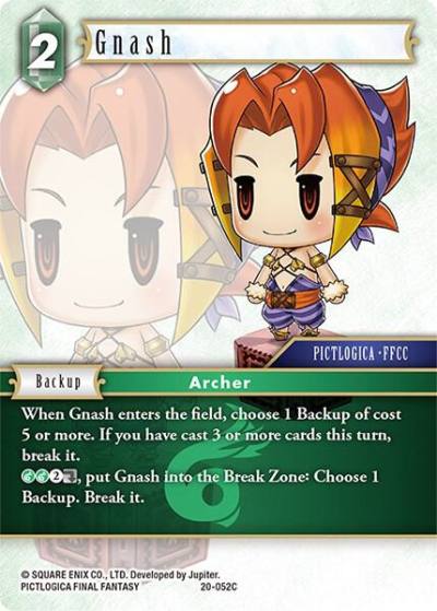 Gnash 20-052C Dawn of Heroes Final Fantasy card