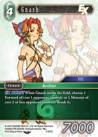 Gnash EX 7-057R Opus VII Final Fantasy card
