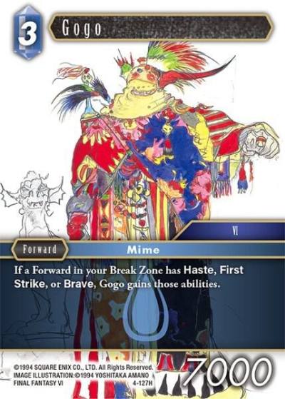 Gogo 4-127H Opus IV Final Fantasy card