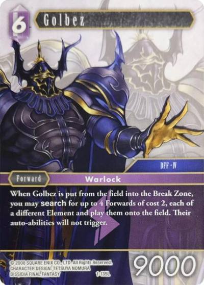 Golbez 1-135L Deck Exclusive Cards Final Fantasy card