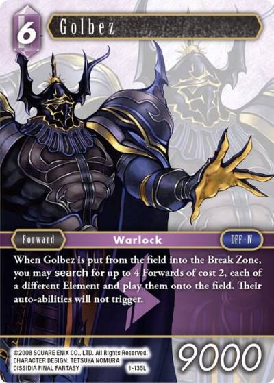 Golbez 1-135L Opus I Final Fantasy card