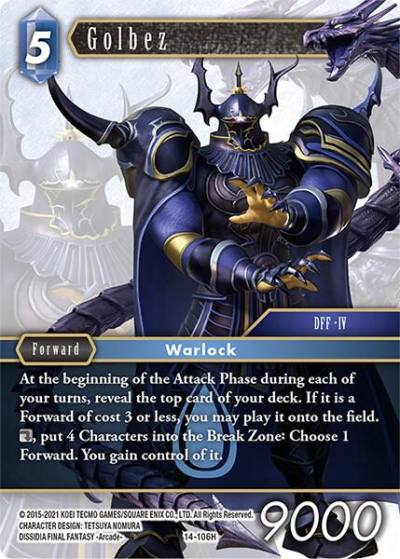 Golbez 14-106H Opus XIV: Crystal Abyss Final Fantasy card
