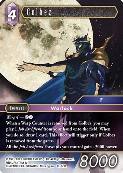Golbez 19-077L From Nightmares Final Fantasy card