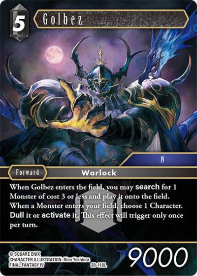 Golbez 28-118L Dreamlike Oceans Final Fantasy card