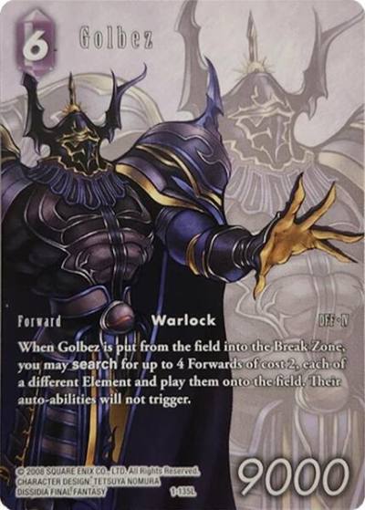 Golbez Full Art 1-135L Deck Exclusive Cards Final Fantasy card