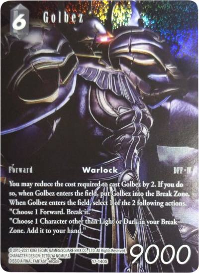 Golbez Full Art 17-140S Rebellion's Call Final Fantasy card