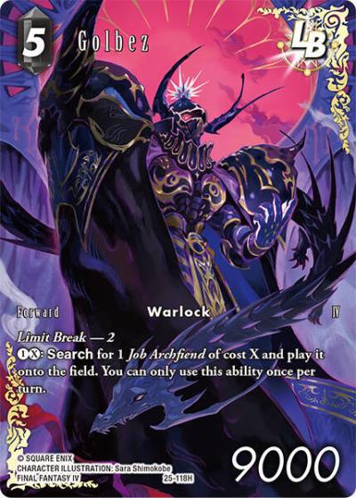 Golbez Full Art 25-118H Tears of the Planet Final Fantasy card