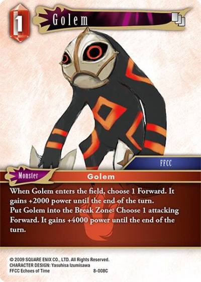 Golem 8-008C Opus VIII Final Fantasy card