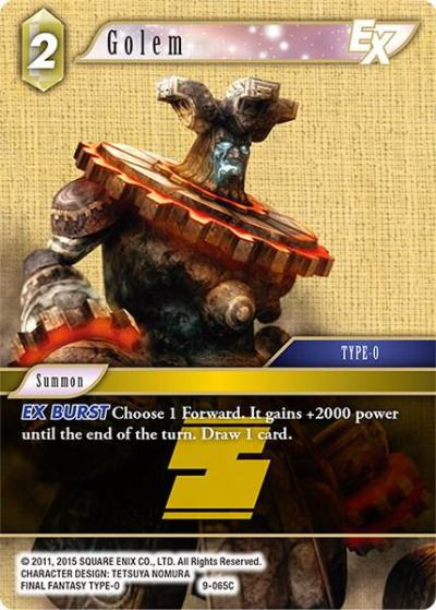 Golem EX 9-065C Opus IX Final Fantasy card