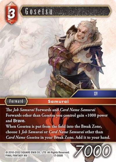 Gosetsu 17-006R Rebellion's Call Final Fantasy card