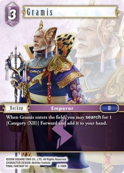 Gramis 2-106R Opus II Final Fantasy card