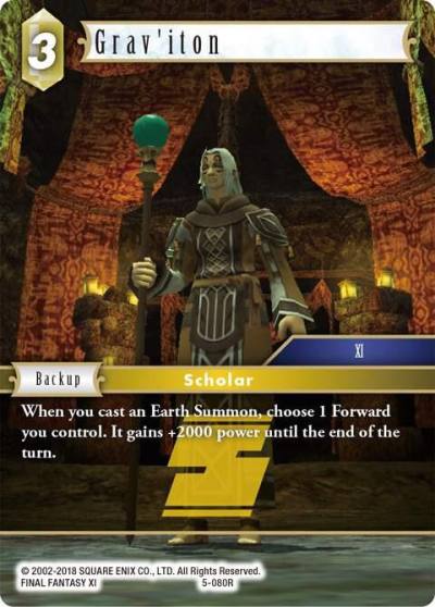 Graviton 5-080R Opus V Final Fantasy card