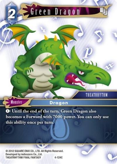 Green Dragon 4-124C Opus IV Final Fantasy card