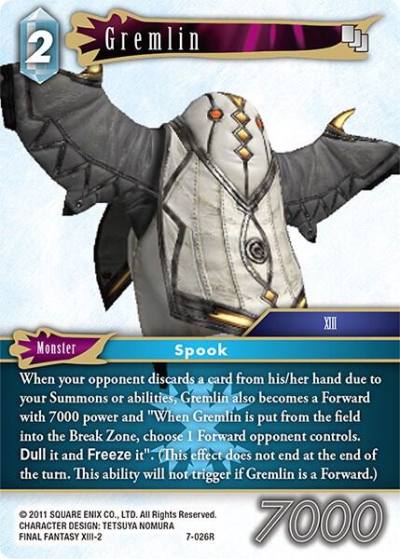 Gremlin 7-026R Opus VII Final Fantasy card