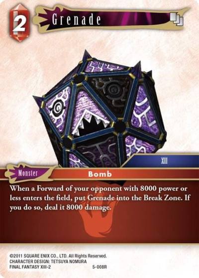 Grenade 5-008R Opus V Final Fantasy card