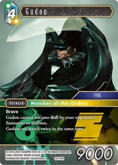 Gudon 13-113R Opus XIII: Crystal Radiance Final Fantasy card