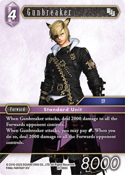 Gunbreaker 21-086C Beyond Destiny Final Fantasy card
