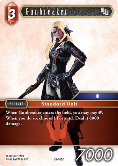 Gunbreaker 28-005C Dreamlike Oceans Final Fantasy card