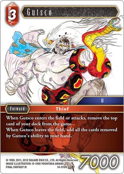 Gutsco 14-010H Opus XIV: Crystal Abyss Final Fantasy card