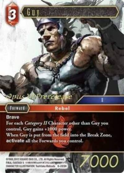 Guy Prerelease Promo PR-031/6-003H FF: Promo Cards Final Fantasy card