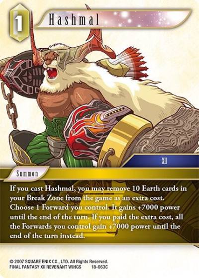 Hashmal 18-063C Resurgence of Power Final Fantasy card