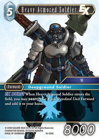Heavy Armored Soldier EX 16-039C Emissaries of Light Final Fantasy card
