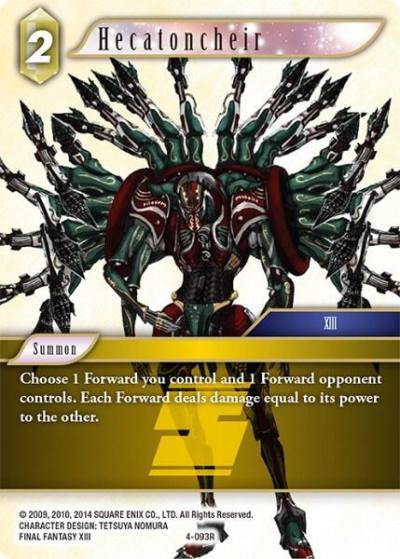 Hecatoncheir 4-093R Opus IV Final Fantasy card