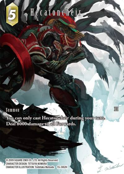 Hecatoncheir Full Art 15-082H Crystal Dominion Final Fantasy card