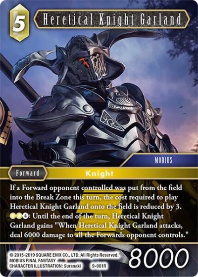 Heretical Knight Garland 9-061R Opus IX Final Fantasy card