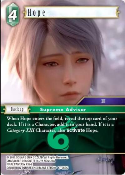 Hope 17-059C Rebellion's Call Final Fantasy card