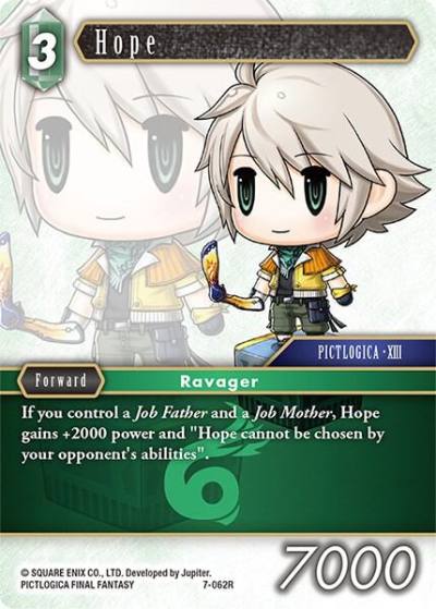 Hope 7-062R Opus VII Final Fantasy card