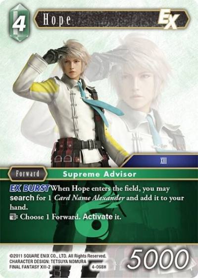 Hope EX 4-068H Opus IV Final Fantasy card