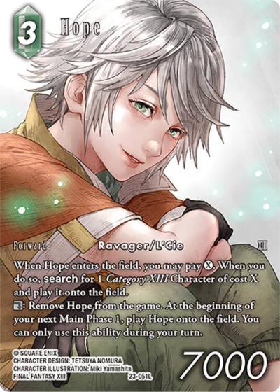 Hope Full Art 23-051L Hidden Trials Final Fantasy card