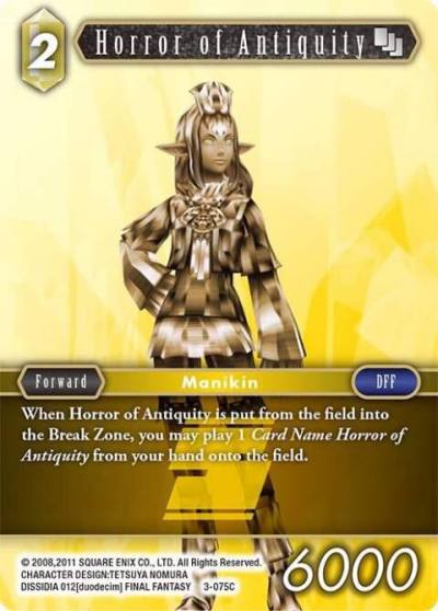 Horror of Antiquity 3-075C Opus III Final Fantasy card