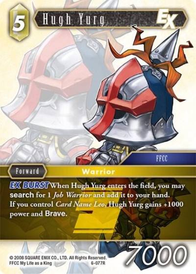 Hugh Yurg 6-077R Opus VI Final Fantasy card