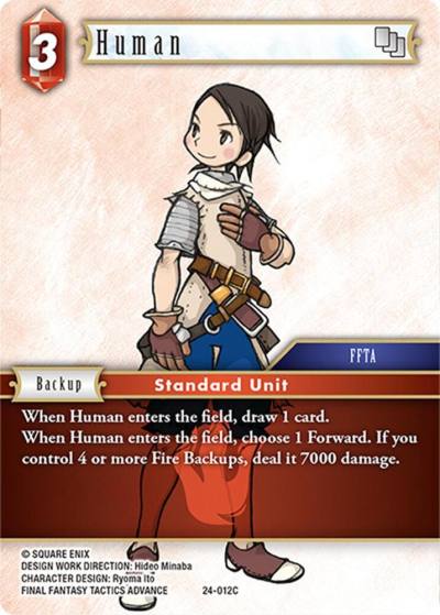 Human 24-012C Hidden Legends Final Fantasy card