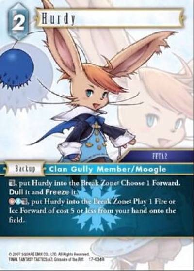 Hurdy 17-034R Rebellion's Call Final Fantasy card