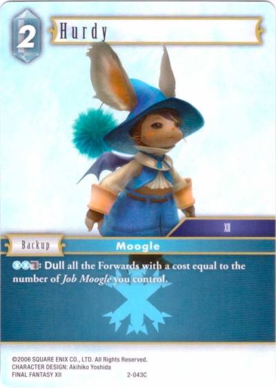 Hurdy 2-043C Deck Exclusive Cards Final Fantasy card