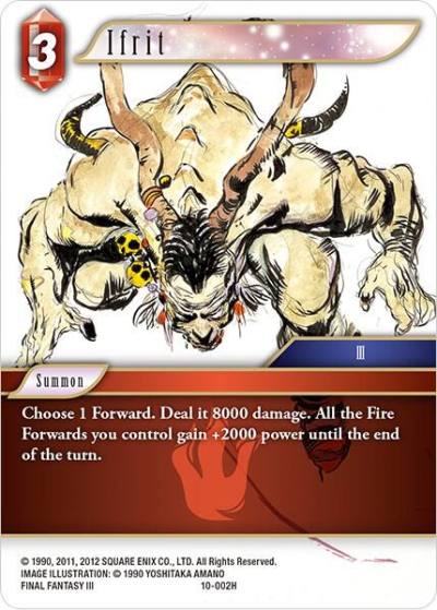 Ifrit 10-002H Opus X Final Fantasy card