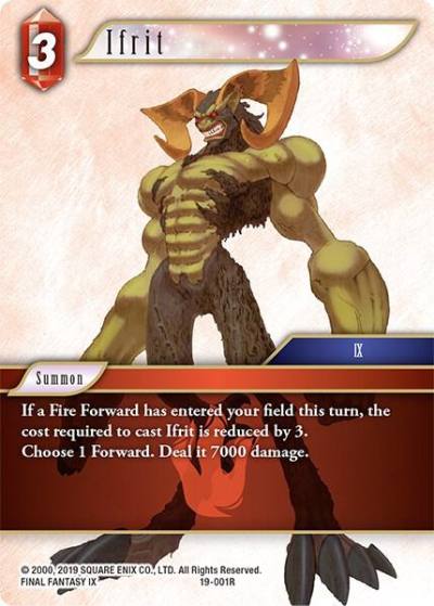 Ifrit 19-001R From Nightmares Final Fantasy card