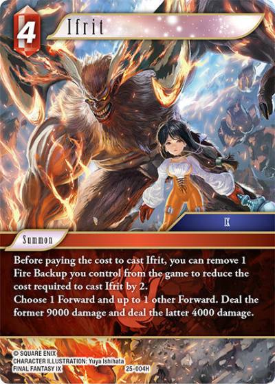 Ifrit 25-004H Tears of the Planet Final Fantasy card
