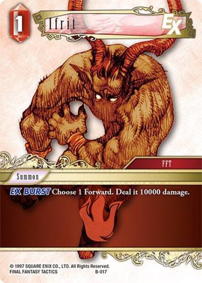 Ifrit B-017 Boss Deck: Chaos Final Fantasy card
