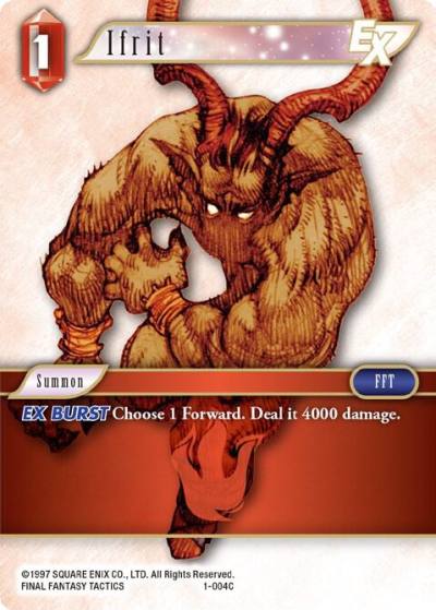 Ifrit EX 1-004C Opus I Final Fantasy card