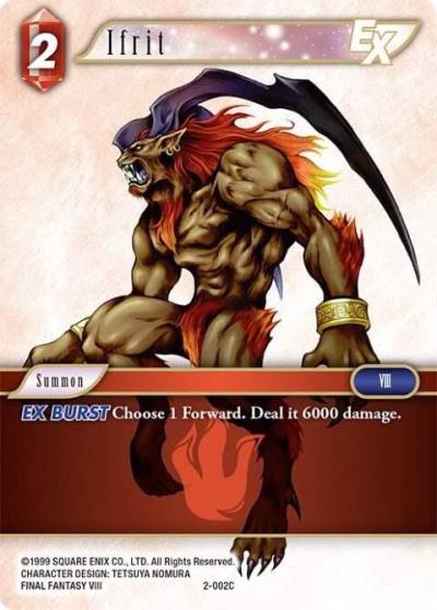 Ifrit EX 2-002C Opus II Final Fantasy card