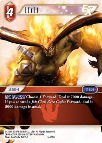 Ifrit EX 3-002R Opus III Final Fantasy card