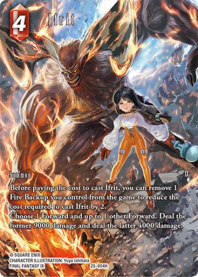 Ifrit Full Art 25-004H Tears of the Planet Final Fantasy card
