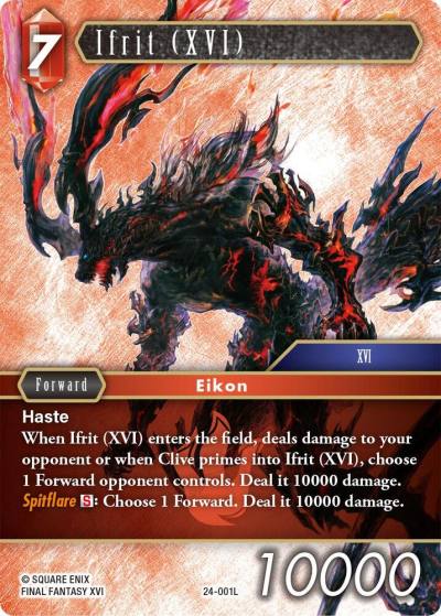 Ifrit XVI 24-001L Hidden Legends Final Fantasy card