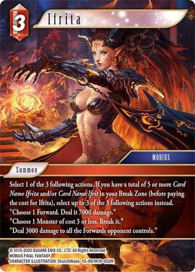 Ifrita 15-001R/9-002H Crystal Dominion Final Fantasy card