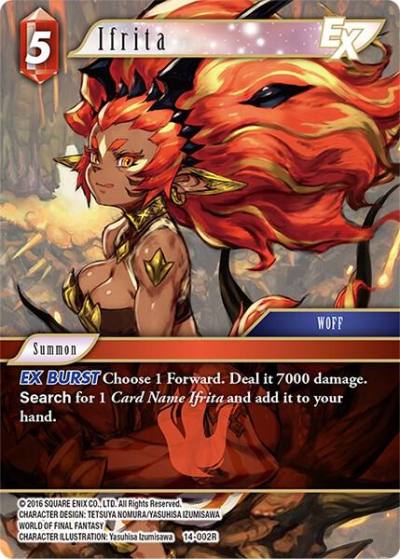 Ifrita EX 14-002R Opus XIV: Crystal Abyss Final Fantasy card